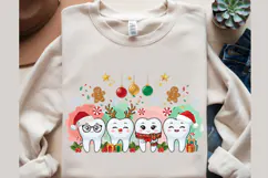 Cute Christmas Dentist Tooth PNG Designs Product Image 2