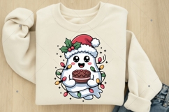 Cute Christmas ghost tree cake, Merry Christmas png Product Image 4
