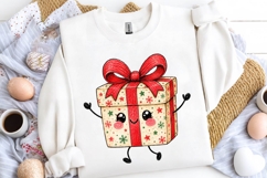 Cute Christmas Gift Box Doodle PNG Clipart Printable Ar Product Image 2