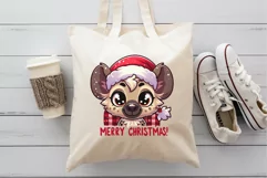 Cute Christmas hyena. Clipart, PNG. Product Image 6
