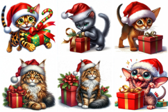 40 Adorable Christmas Cats Bundle Product Image 4