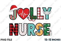 Christmas Jolly Nurse PNG Product Image 1