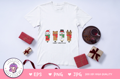 Cute Christmas pencil cat reindeer snowman teddy bear kawaii Product Image 3