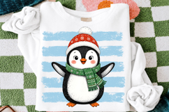 Cute Christmas Penguin PNG - Winter Sublimation Design Product Image 3