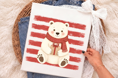 Cute Christmas Polar Bear PNG - Winter Sublimation Design Product Image 2