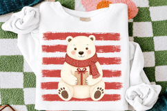 Cute Christmas Polar Bear PNG - Winter Sublimation Design Product Image 3