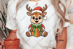 Cute Christmas Reindeer Clipart Product Image 2