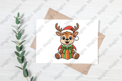 Cute Christmas Reindeer Clipart Product Image 3