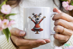 Cute Christmas Reindeer Clipart Bundle Product Image 3