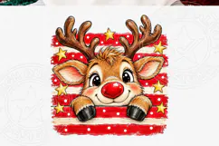 Cute Christmas Reindeer PNG Product Image 5