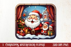 Christmas Farm Animals Clipart, Christmas PNG Product Image 1