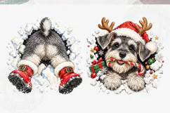 Cute Christmas Santa Dog Front & Back Product Image 1
