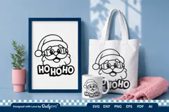 Cute Christmas Santa SVG Cut File for Crafts Product Image 2