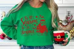 Tis the Season to Sparkle SVG | Funny Christmas Gnome SVG Product Image 5