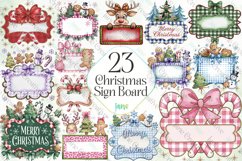 Cute Christmas Sign Board Sublimation Bundle Product Image 1