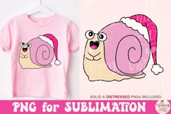 Cute Christmas Snail Png, Christmas PNG Product Image 2