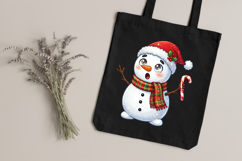 Cute Christmas Snowman Clipart Bundle PNG 10 Images Product Image 3
