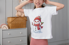 Cute Christmas Snowman Clipart Bundle PNG 10 Images Product Image 4