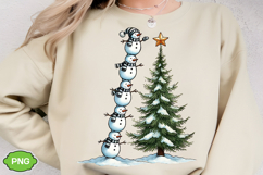 Cute Christmas Snowman PNG, Funny Christmas Snowman PNG Product Image 2