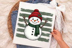 Cute Christmas Snowman PNG - Winter Sublimation Design Product Image 2