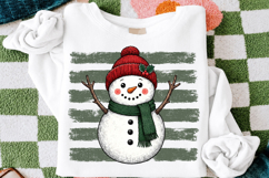 Cute Christmas Snowman PNG - Winter Sublimation Design Product Image 3
