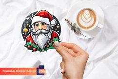 Cute Christmas Sticker, Festive Christmas Sticker Product Image 1