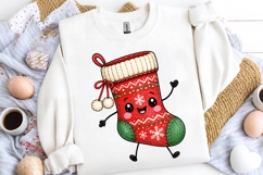 Cute Christmas Stocking Doodle PNG Clipart Printable Art Product Image 2
