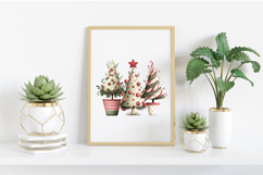 Cute Christmas Topiaries Tree Sublimation Product Image 2