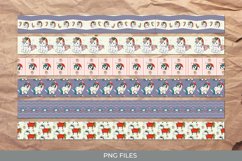 Strips Cute Christmas Unicorn Pattern Product Image 1