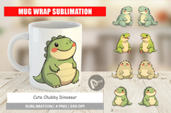 Mug Wrap Chubby Dinosaur Product Image 1
