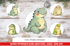 Wind Spinner Chubby Dinosaur Product Image 1