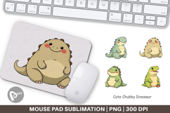 Mouse Pad Chubby Dinosaur Product Image 1
