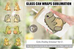 Glass Can Chubby Dinosaur Product Image 1