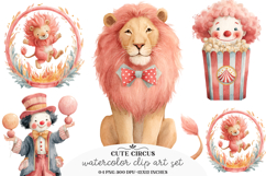 Cute Circus Clipart - Cute Circus PNG Product Image 1