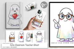 Classroom Teacher Ghost Digital Paper Product Image 1