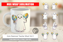 Classroom Teacher Ghost Mug Wrap Product Image 1