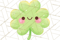 Kawaii Shamrock Cuties PNG, Cute St Patricks Day Clipart Product Image 3