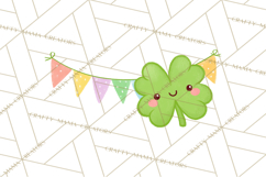 Kawaii Shamrock Cuties PNG, Cute St Patricks Day Clipart Product Image 4