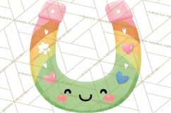 Kawaii Shamrock Cuties PNG, Cute St Patricks Day Clipart Product Image 5