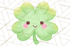 Kawaii Shamrock Cuties PNG, Cute St Patricks Day Clipart Product Image 2