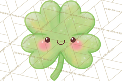 Kawaii Shamrock Cuties PNG, Cute St Patricks Day Clipart Product Image 3