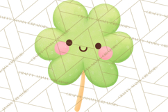 Kawaii Shamrock Cuties PNG, Cute St Patricks Day Clipart Product Image 5