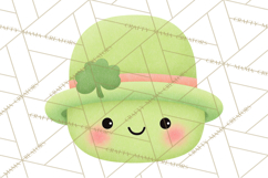 Kawaii Shamrock Cuties PNG, Cute St Patricks Day Clipart Product Image 4