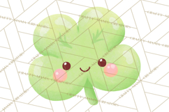 Kawaii Shamrock Cuties PNG, Cute St Patricks Day Clipart Product Image 5