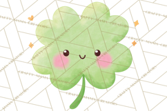 Kawaii Shamrock Cuties PNG, Cute St Patricks Day Clipart Product Image 2