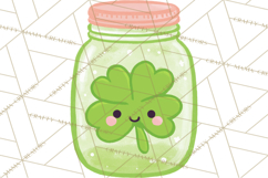 Kawaii Shamrock Cuties PNG, Cute St Patricks Day Clipart Product Image 3