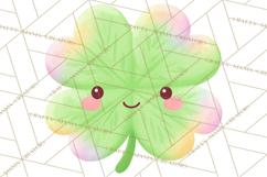 Kawaii Shamrock Cuties PNG, Cute St Patricks Day Clipart Product Image 4