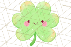 Kawaii Shamrock Cuties PNG, Cute St Patricks Day Clipart Product Image 2