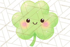 Kawaii Shamrock Cuties PNG, Cute St Patricks Day Clipart Product Image 4