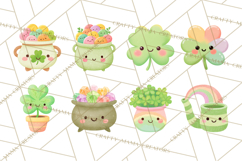 Kawaii Shamrock Cuties PNG, Cute St Patricks Day Clipart Product Image 2